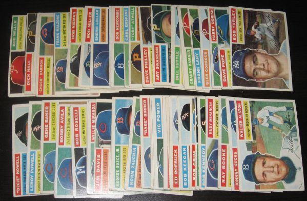 1956 Topps (56) Card Lot W/Rosen