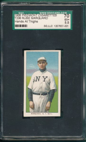 1909-1911 T206 Marquard, Standing, Piedmont Cigarettes SGC 70