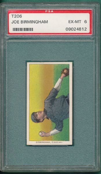 1909-1911 T206 Birmingham Piedmont Cigarettes PSA 6 *Horizontal*