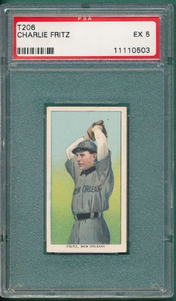 1909-1911 T206 Fritz Piedmont Cigarettes PSA 5 *Sothern Leaguer*