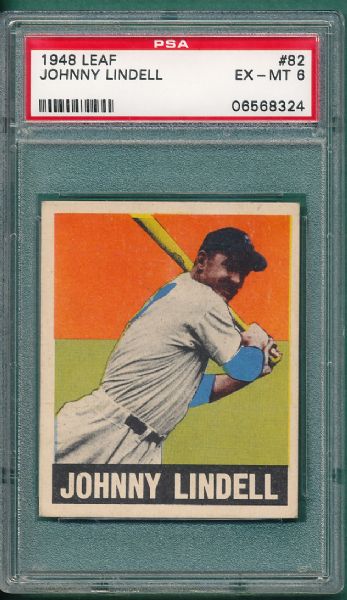 1948 Leaf #82 Johnny Lindell PSA 6