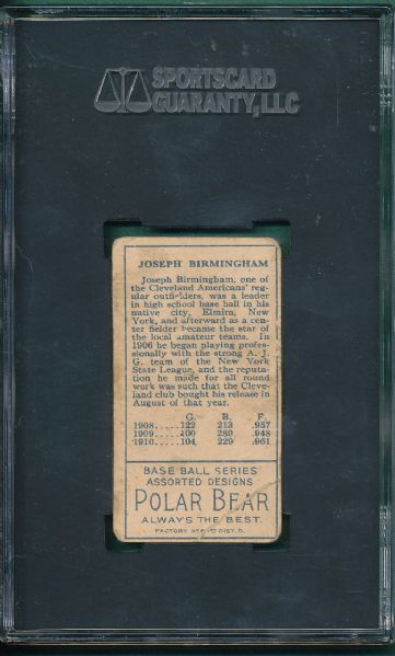 1911 T205 Birmingham Polar Bear Tobacco SGC 30