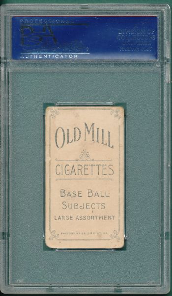 1909-1911 T206 Killian, Throwing, Old Mill Cigarettes PSA 3