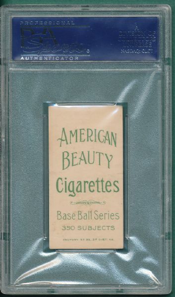 1909-1911 T206 Rucker, Throwing, American Beauty Cigarettes PSA 3 *Highest PSA, Low Pop*