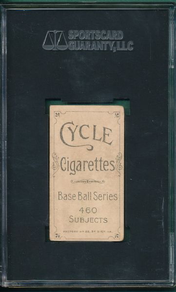 1909-1911 T206 Sweeney Cycle 460 Cigarettes SGC 10 *Low Pop*