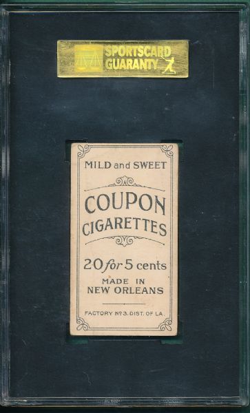 1914 T213 Needham Type 2 Coupon Cigarettes SGC 30