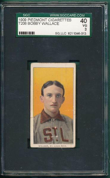 1909-1911 T206 Wallace Piedmont Cigarettes SGC 40