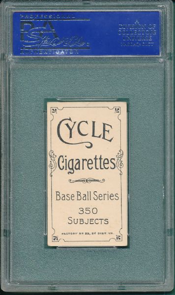 1909-1911 T206 Moran, Pat Cycle Cigarettes PSA 5 *Low Pop, Highest PSA*