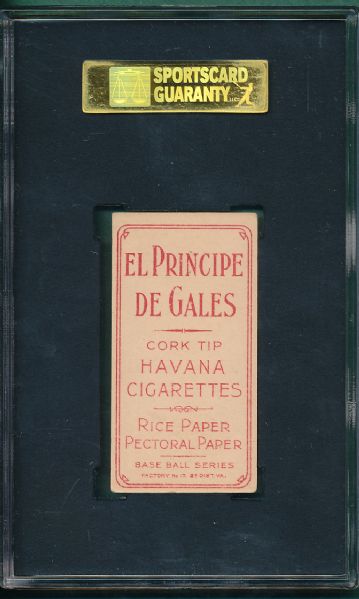 1909-1911 T206 Needham, El Principe De Gales Cigarettes SGC 50 *Highest Graded, Very Low Pop*