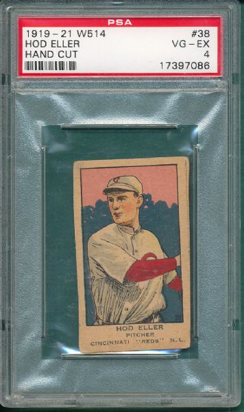 1919-21 W514 #38 Hod Eller PSA 4