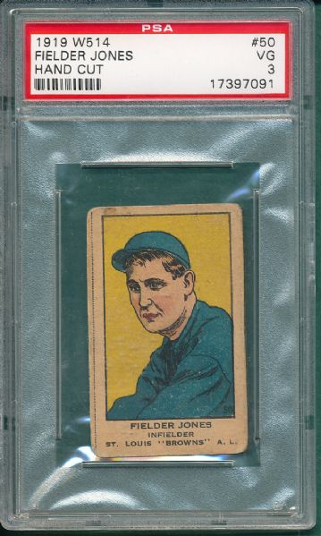 1919-21 W514 #50 Fielder Jones PSA 3