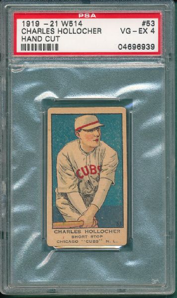 1919-21 W514 #53 Charles Hollocher PSA 4