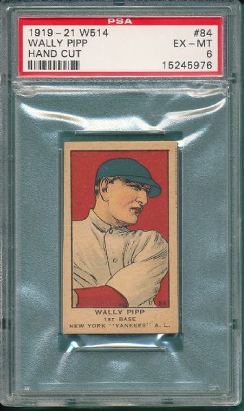 1919-21 W514 #84 Wally Pipp PSA 6