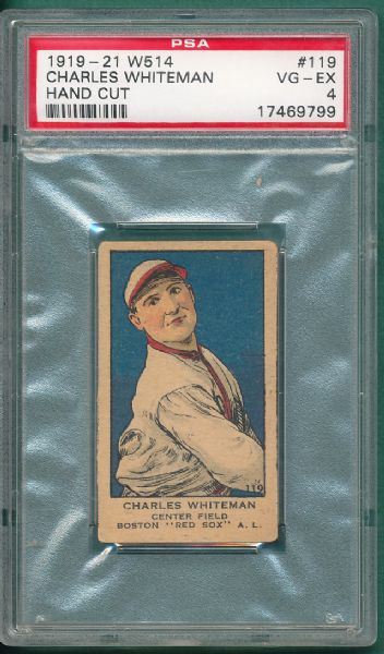 1919-21 W514 #119 Charles Whiteman PSA 4