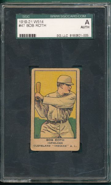 1919-21 W514 (2) Card Lot Graded A