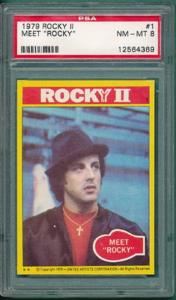 1979 Rocky II #1 Meet Rocky PSA 8