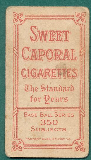 1909-1911 T206 Donlin, Seated, Sweet Caporal Cigarettes Factory 25 *UnConfirmed*