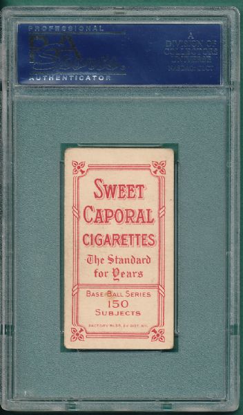 1909-1911 T206 Lumley, Sweet Caporal Cigarettes PSA 3 (MC) *Double Name*