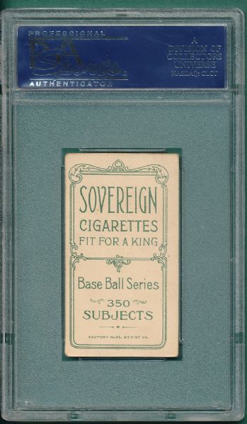 1909-1911 T206 Knight, Portrait Sovereign Cigarettes PSA 4