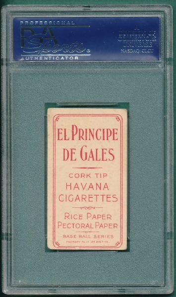 1909-1911 T206 Herzog, NY, El Principe De Gales Cigarettes PSA 3 (MC)