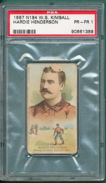 1887 N184 Hardie Richardson W S Kimball Champions PSA 1