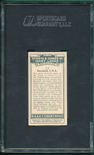 1929 Churchman's #25 Babe Ruth SGC 60