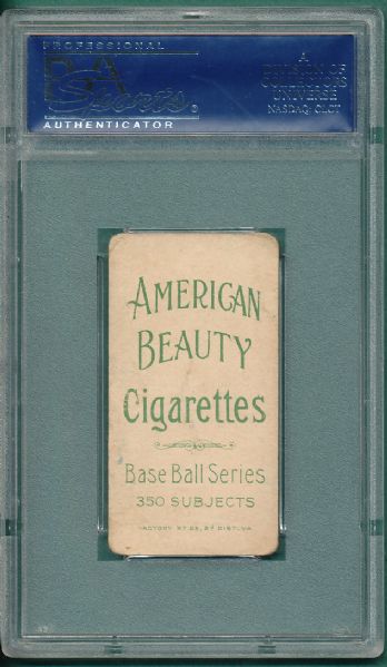 1909-1911 T206 Pfeister, Throwing, American Beauty 350 NF Cigarettes PSA 2.5