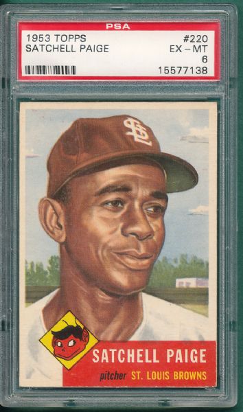 1953 Topps #220 Satchell Paige PSA 6