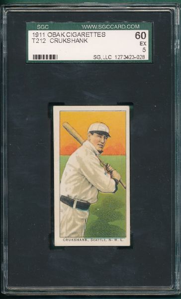 1911 T212 Crukshank Obak Cigarettes Red Back SGC 60