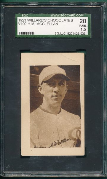 1923 V100 McClellan Willards Chocolates SGC 20