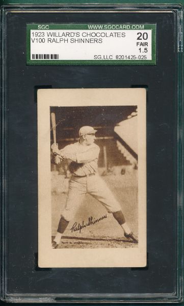 1923 V100 Shinners Willards Chocolates SGC 20