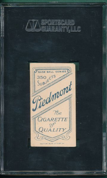 1909-1911 T206 Oakes Piedmont Cigarettes SGC 50