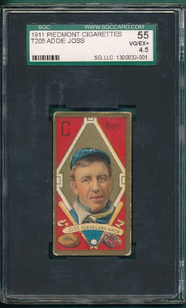 1911 T205 Joss Piedmont Cigarettes SGC 55