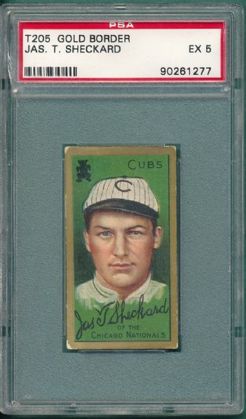 1911 T205 Sheckard Piedmont Cigarettes PSA 5