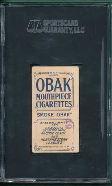 1910 T212 Lindsay Obak Cigarettes, 175 Subjects SGC 30