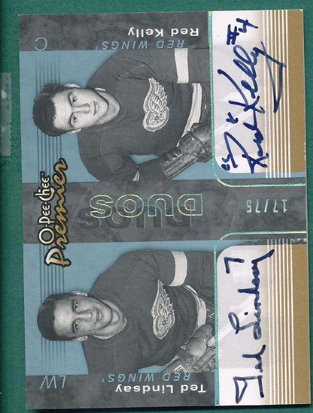 2007-08 O-Pee-Chee Premier Duos Lindsay & Kelly 17/75 *Autographs*