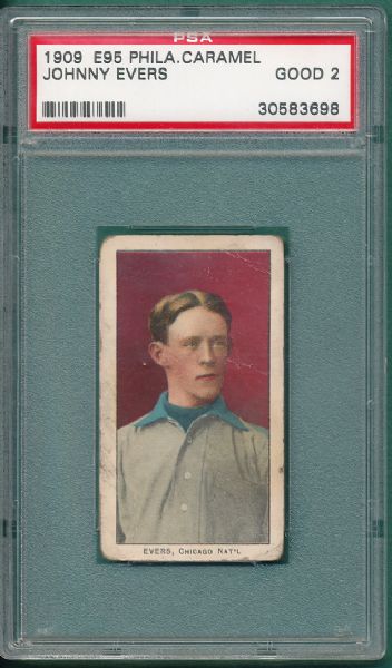 1909 E95 Evers Philadelphia Caramel Co. PSA 2