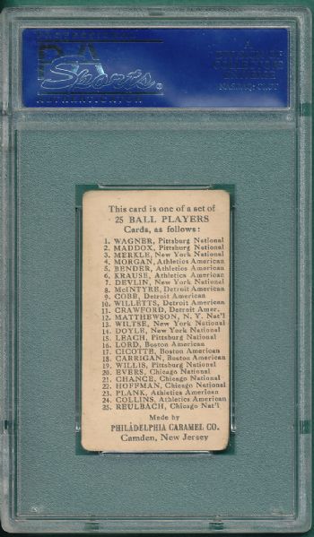 1909 E95 Leach Philadelphia Caramel Co. PSA 3