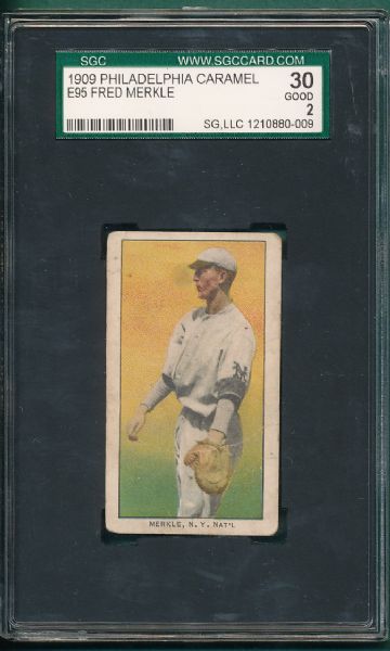 1909 E95 Merkle Philadelphia Caramel Co. SGC 30