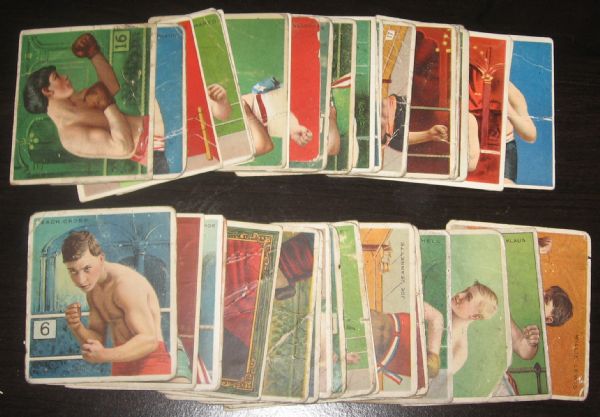 1910 T218 Champion Athletes and Prize Fighter Series, Partial Set 120 Cards