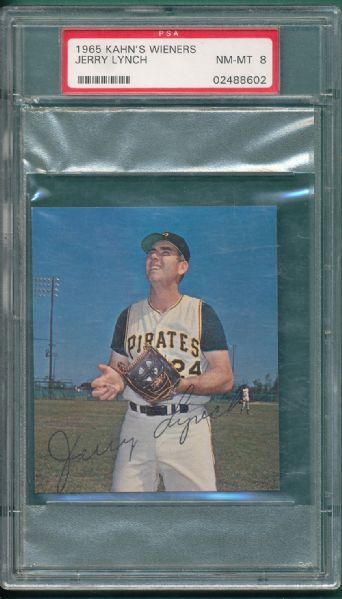 1965 Kahns Jerry Lynch PSA 8