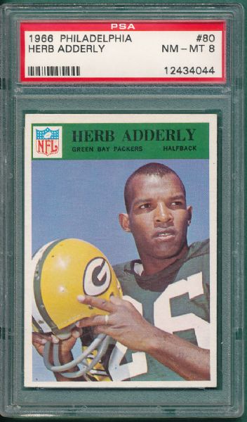 1966 Philadelphia #80 Herb Adderly PSA 8