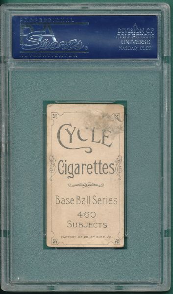 1909-1911 T206 Davis, Davis on Front, Cycle 460 Cigarettes PSA 1 (MC) *Low Pop*