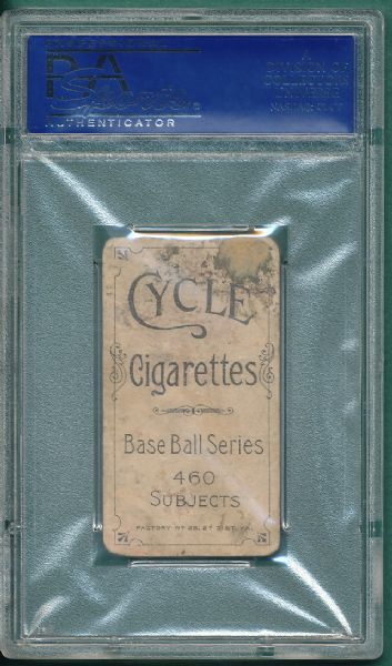 1909-1911 T206 Doolan, Batting, Cycle 460 Cigarettes PSA 1.5 *Low Pop*