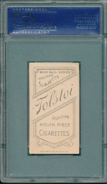 1909-1911 T206 Duffy Tolstoi Cigarettes PSA 4