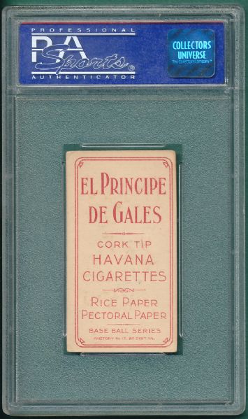 1909-1911 T206 Leifeld, El Principe De Gales Cigarettes PSA 3