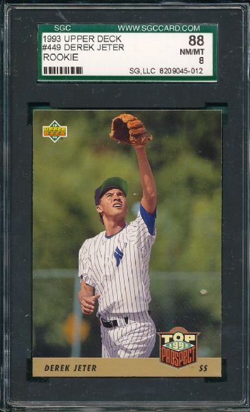 1993 Upper Deck Derek Jeter *Rookie* (4) Card Lot SGC 