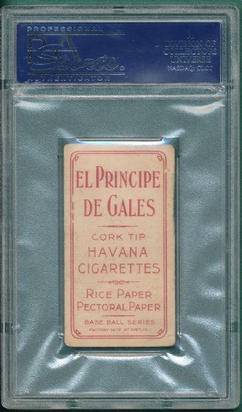 1909-1911 T206 Joss, El Principe De Gales Cigarettes PSA 1