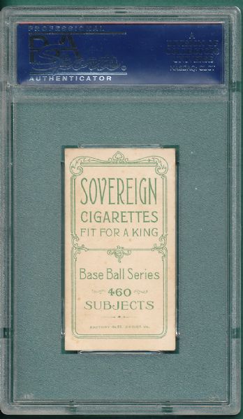 1909-1911 T206 Herzog, Boston Sovereign 460 Cigarettes PSA 4