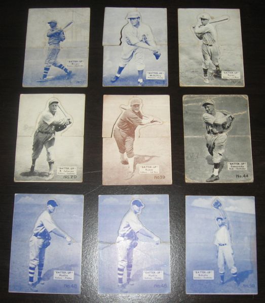 1934-36 Batter-Up Lot Of (19) W/ Simmons